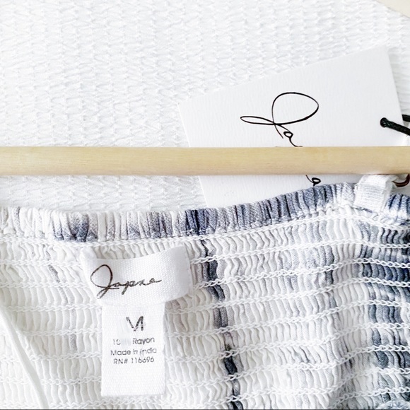 NWT Cropped Waist Tie Dye Peplum Button Down Camisole - Picture 2 of 6